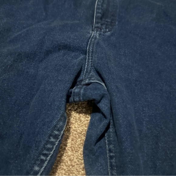 Vintage 80s Lee Dark Wash Tapered Straight Leg High Rise Jeans Women’s Size 32 - Picture 6 of 15